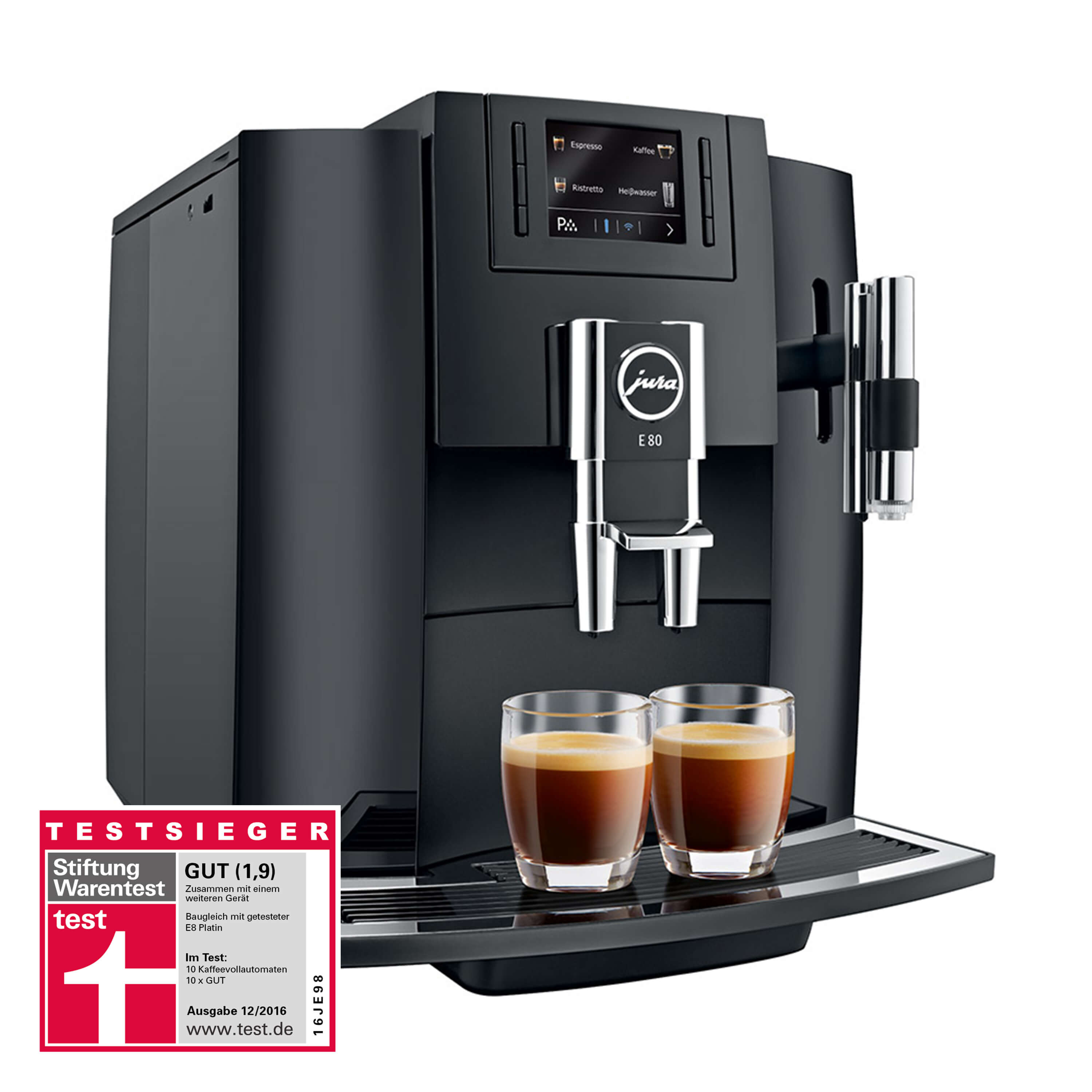 Jura E80 Piano Black VS Elektro