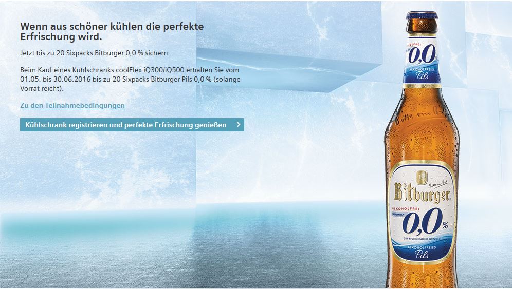 Siemens Bitburger Zugabenaktion