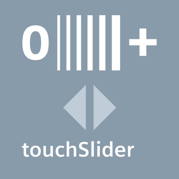  touchSlider  Temperaturregelung ohne Knöpfe und Regler: die touchSlider Bedienung.