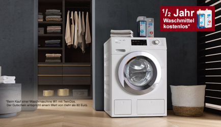 Miele 1/2 Jahr Waschmittel kostenlos