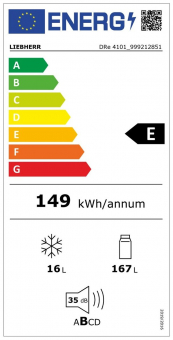 Liebherr dekorfähiger Einbaukühlschrank DRe 4101 Pure 