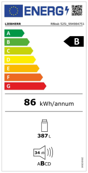 Liebherr Stand-Kühlschrank RBbsb 525i 