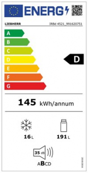 Plus Einbau-Kühlschrank Elektro | IRBd 4521-20 VS Liebherr