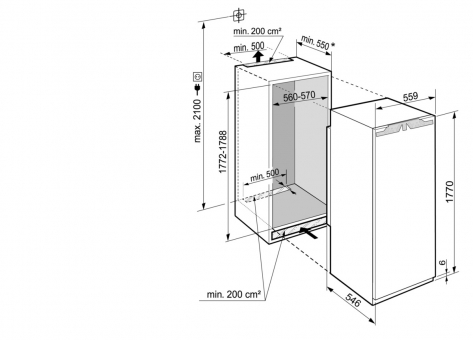 Einbaukühlschrank IRBPdi 5170 VS Elektro Peak Liebherr |
